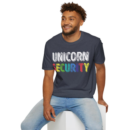 Funny Unicorn Security Costume Police T-Shirt Men Women Kids