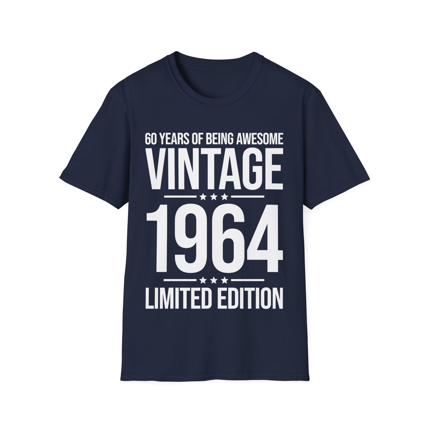 60 Year Old Gifts Vintage 1964 60 Years Awesome 60th Birthday T-Shirt