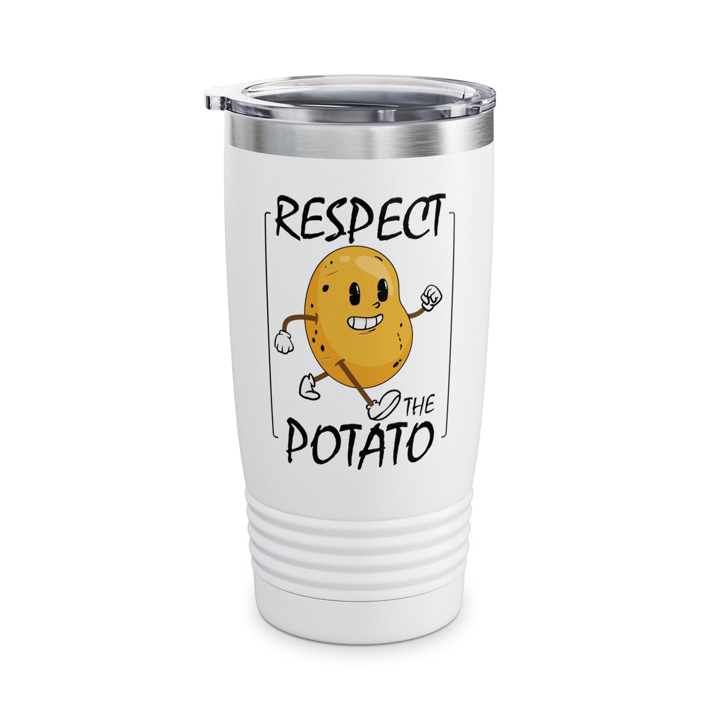 Funny Respect The Potato Gift Men Cute Root Vegetable Lovers Vegan Tumbler For Men Women Tumbler