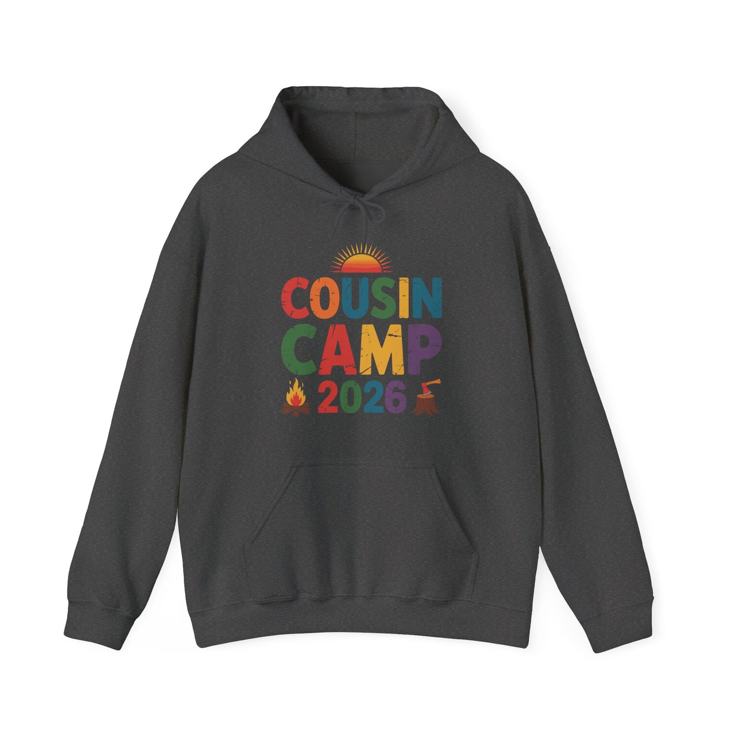Cousin Camp 2026 Camping Campfire Summer Vacation Family Hoodie