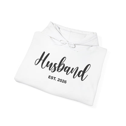 Husband Est 2026 Married Hubby Wife Honeymoon Couple Wedding Hoodie