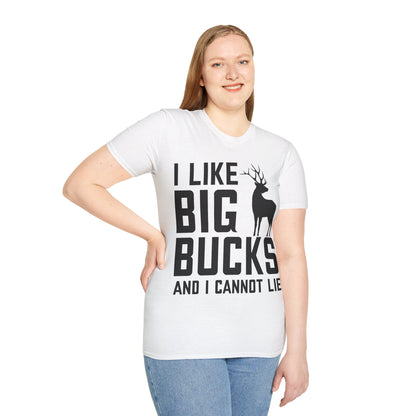 I Like Big Bucks and I Cannot Lie Deer Hunting Hunter T-Shirt Men Women