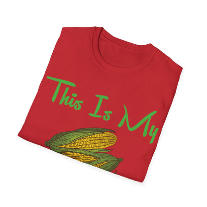 Funny This is my Crop Top Farmer Farming Corn Lover Pun Joke T-Shirt