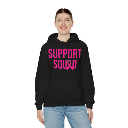 Support Squad Breast Cancer Warrior Awareness October Pink Hoodie