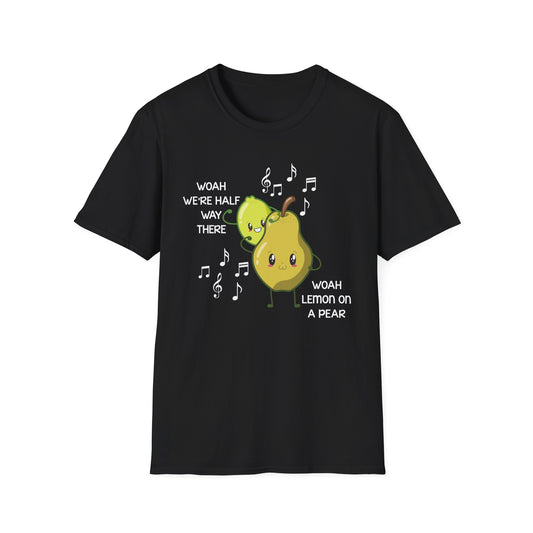 Funny Woah Lemon On A Pear Meme Unisex Softstyle T-Shirt for Teacher Foodie Travelers