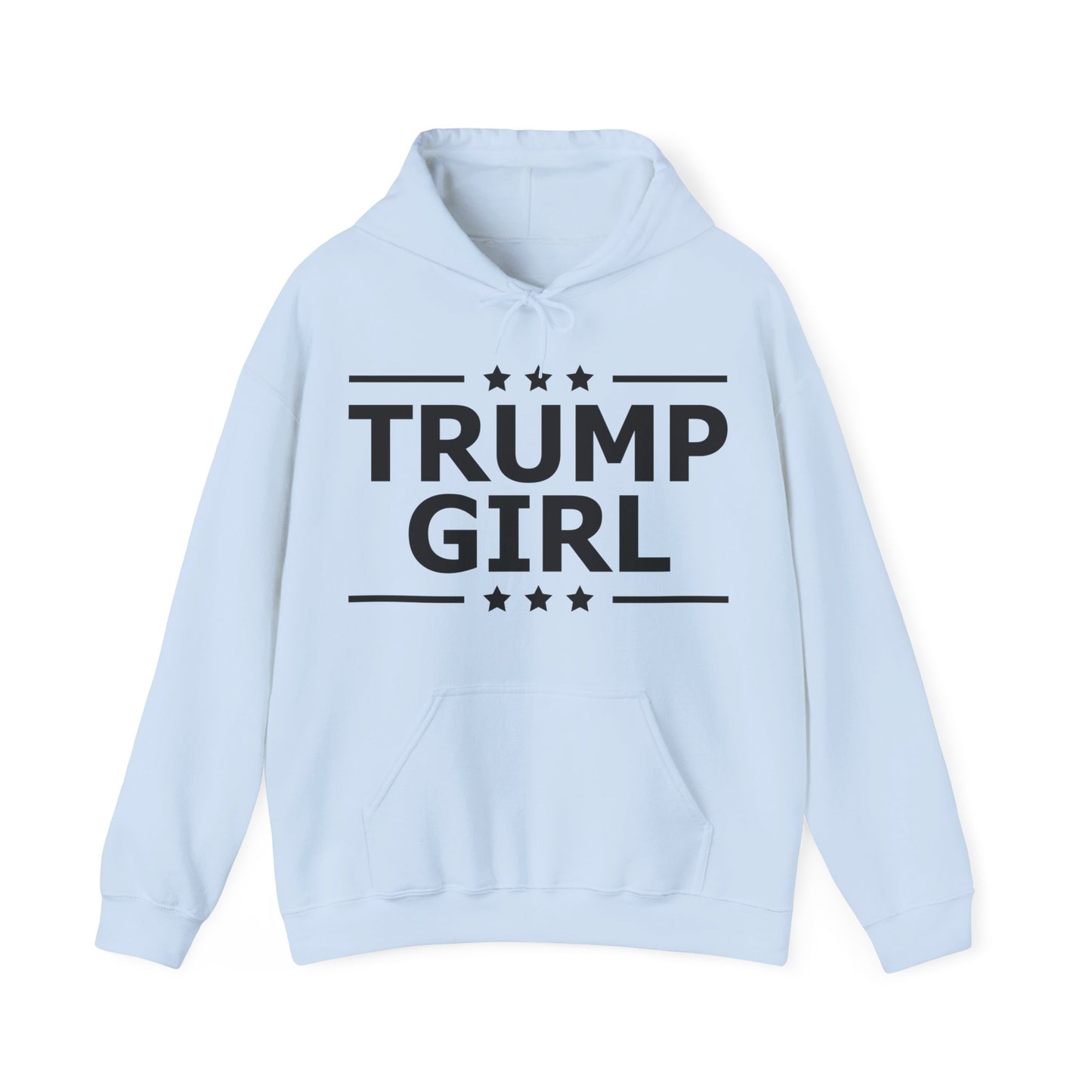 Cute Trump Girl Republican US Flag 2024 Vintage Vote Hoodie