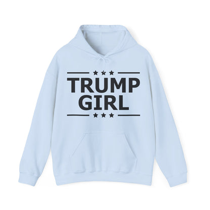 Cute Trump Girl Republican US Flag 2024 Vintage Vote Hoodie