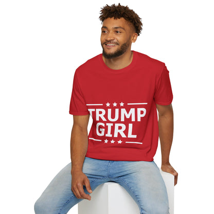 Cute Trump Girl Republican US Flag 2024 Vintage Vote T-Shirt