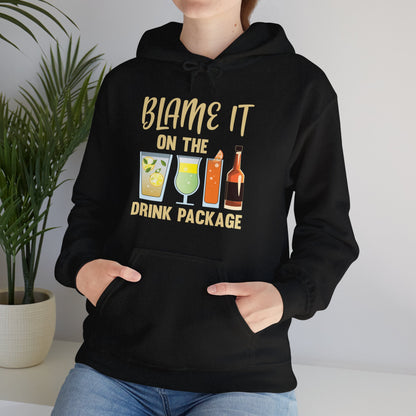 Blame It On The Drink Package Funny Cruise Hoodie For Men Women Hoodie