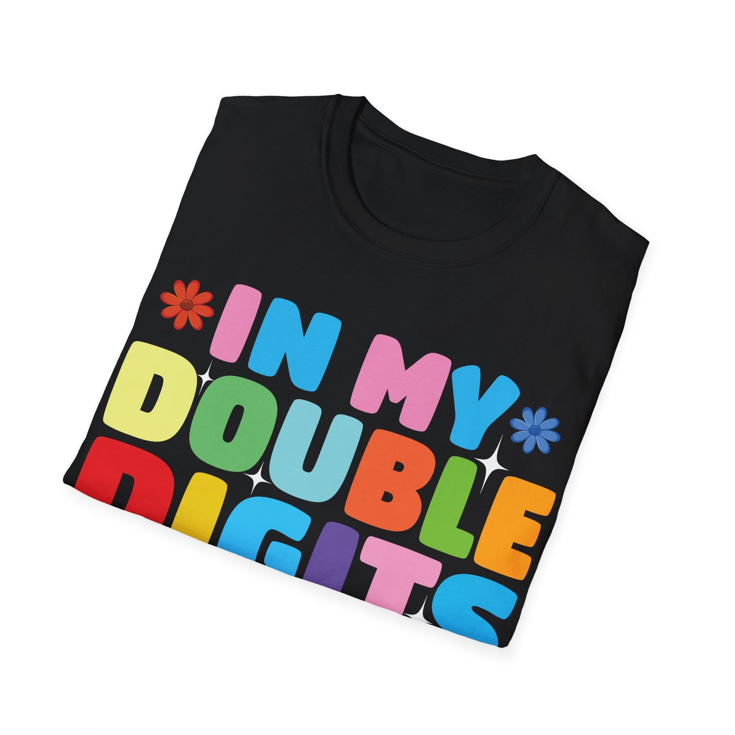 Funny In My Double Digits Era Retro 10 Year Old 10th Birthday Girl T-Shirt For Men Women Kids T-Shirt