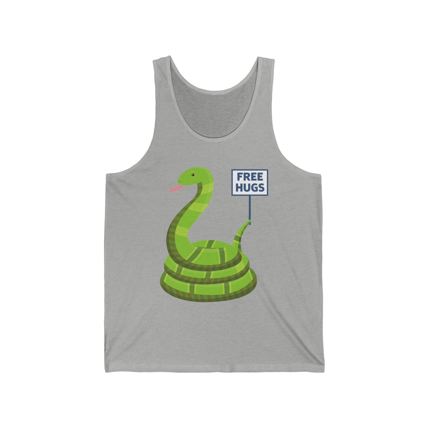 Funny Free Hugsss Cute Snake Hug Lovers Sarcastic Tank Top For Men Women Travelers