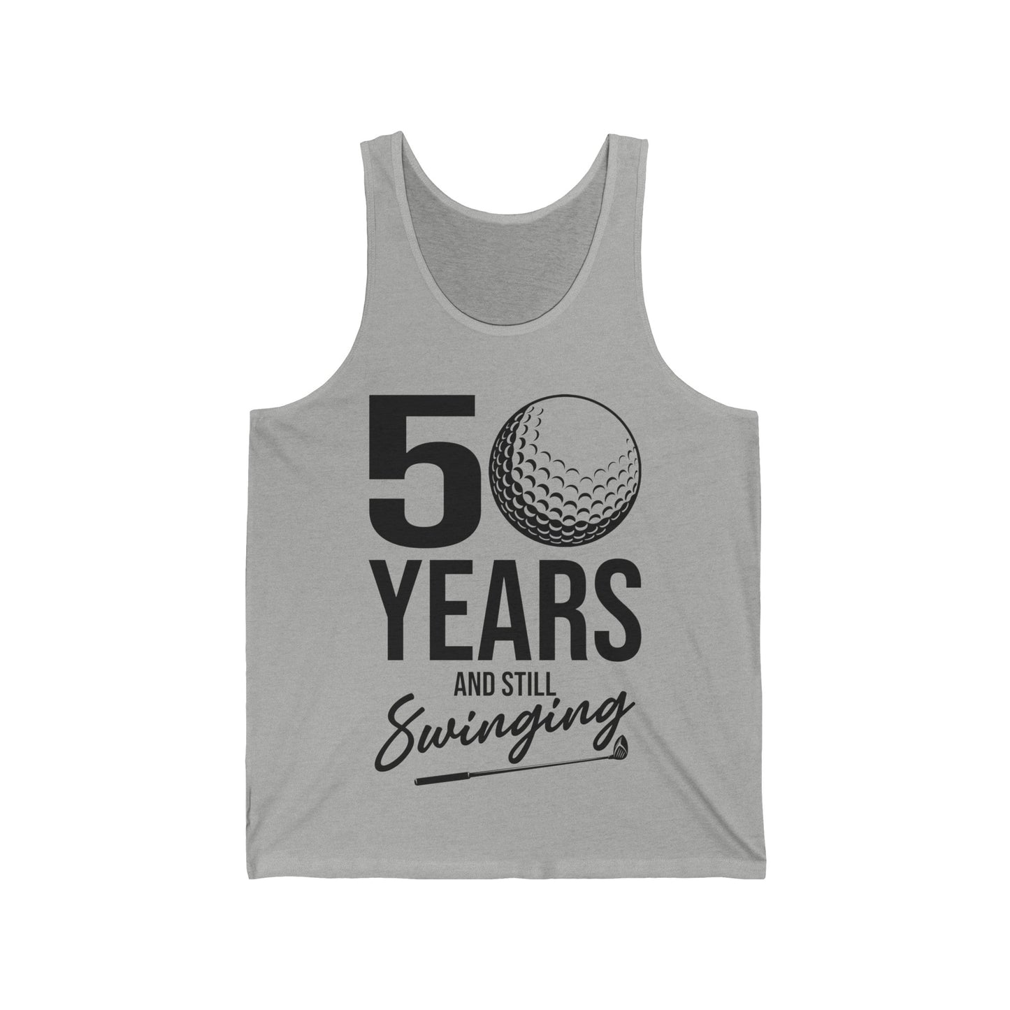 50 Years And Still Swinging 50th Birthday Funny Golf Club Tank Top