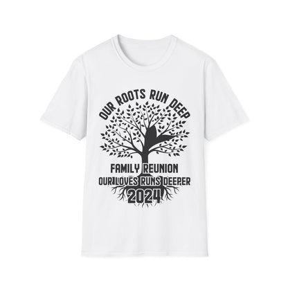 Family Reunion 2024 Our Roots Run Deep Our Love Runs Deeper Family Reunion T-Shirt For Men Women T-Shirt