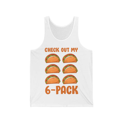 Funny Check Out My Six Pack 6-Pack Tacos Gym Food Foodie Tank Tops