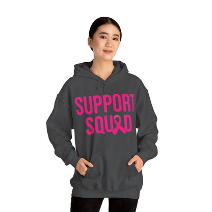 Support Squad Breast Cancer Warrior Awareness October Pink Hoodie