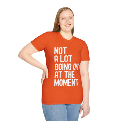 Funny Not a Lot Going on at the Moment Distressed T-Shirt For Men Women