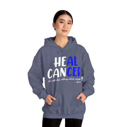 Colon Cancer Faith Bible Verse CRC Awareness Support Heal Family Hoodie For Men Women