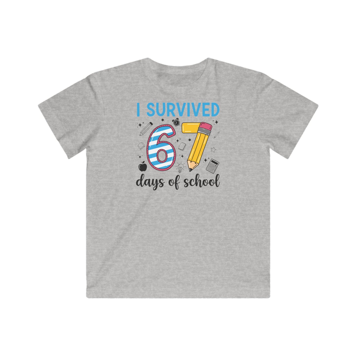 I Survived 67 Days of School Funny Meme Teacher Student T-Shirt