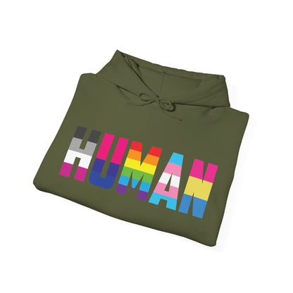 Funny Human LGBT Gay Pride Rainbow Flag ChristianBlack Man Hoodie for Men Women