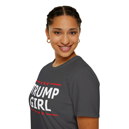 Cute Trump Girl Republican US Flag 2024 Vintage Vote T-Shirt