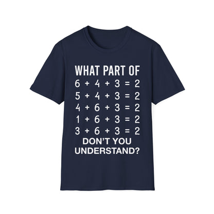 Funny What Part of Baseball Dont You Understand School Team T-Shirt for Men Women Kids