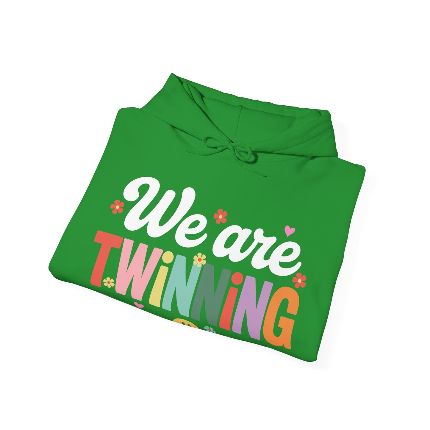We're Twinning With My Bestie Twin Day Spirit Week Retro 70s Hoodie For Men Women