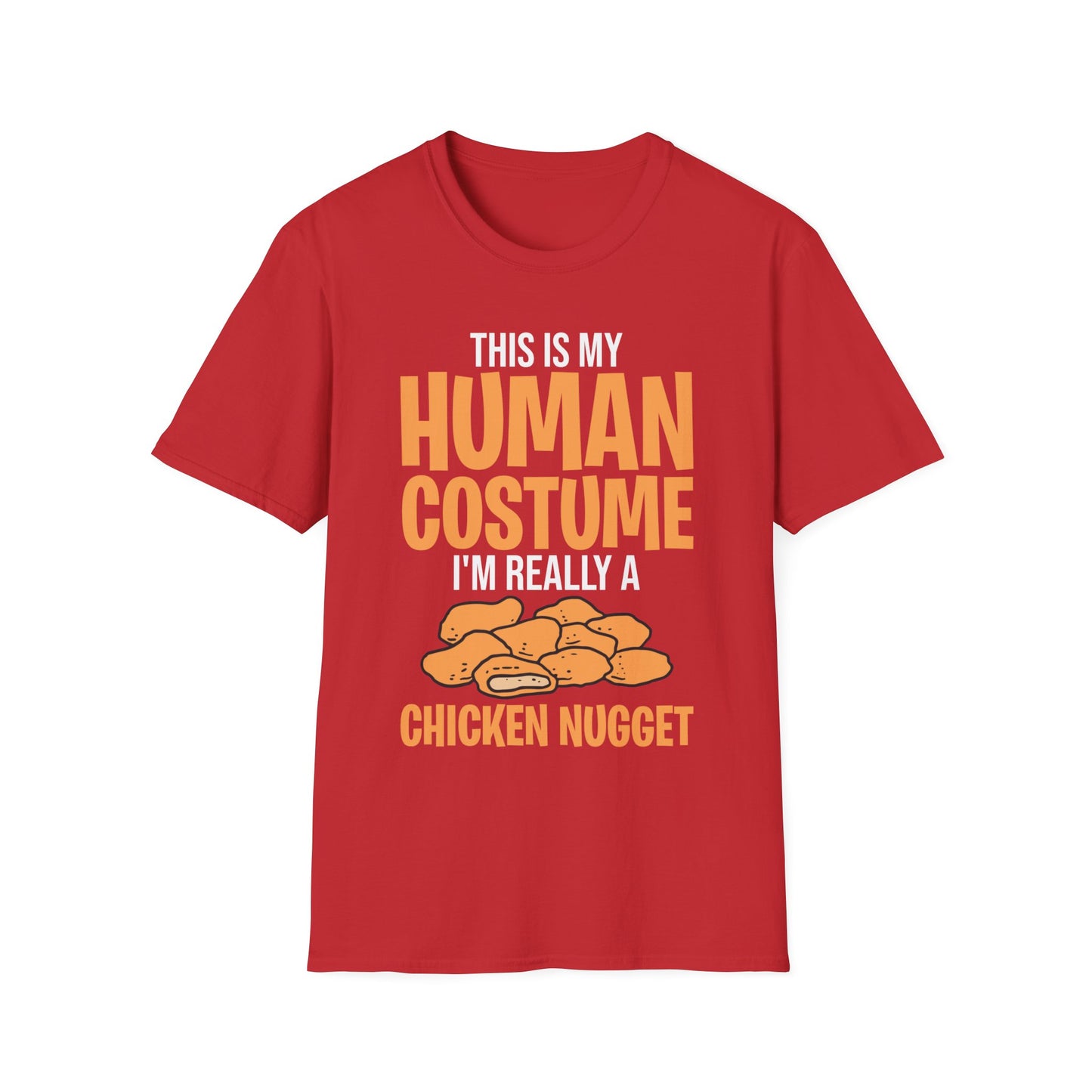 Funny Nugget Lover Human Costume Funny Chicken Nugget T-Shirt Men Women