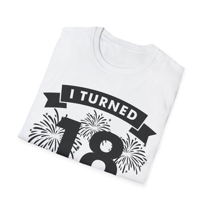 Funny I Turned 18 In 2026 18th Birthday Party Gift T-Shirt For Men Women