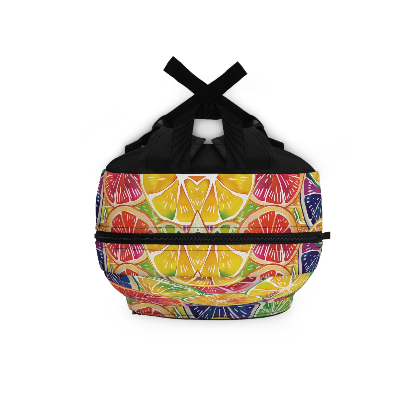 Citrus Burst Vibrant Pattern Backpacks for Men Women Kids School Travel, Capacity School Backpacks