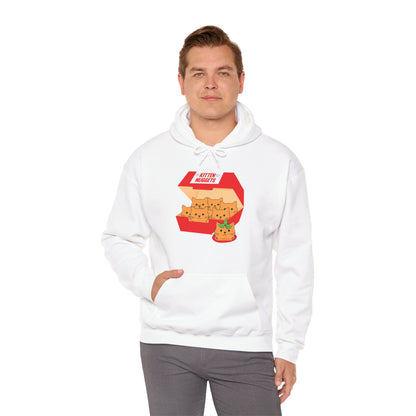 Funny Kitten Nuggets Food Pun Cat Lover Gift Chicken Nuggets Hoodie For Men Women Hoodie