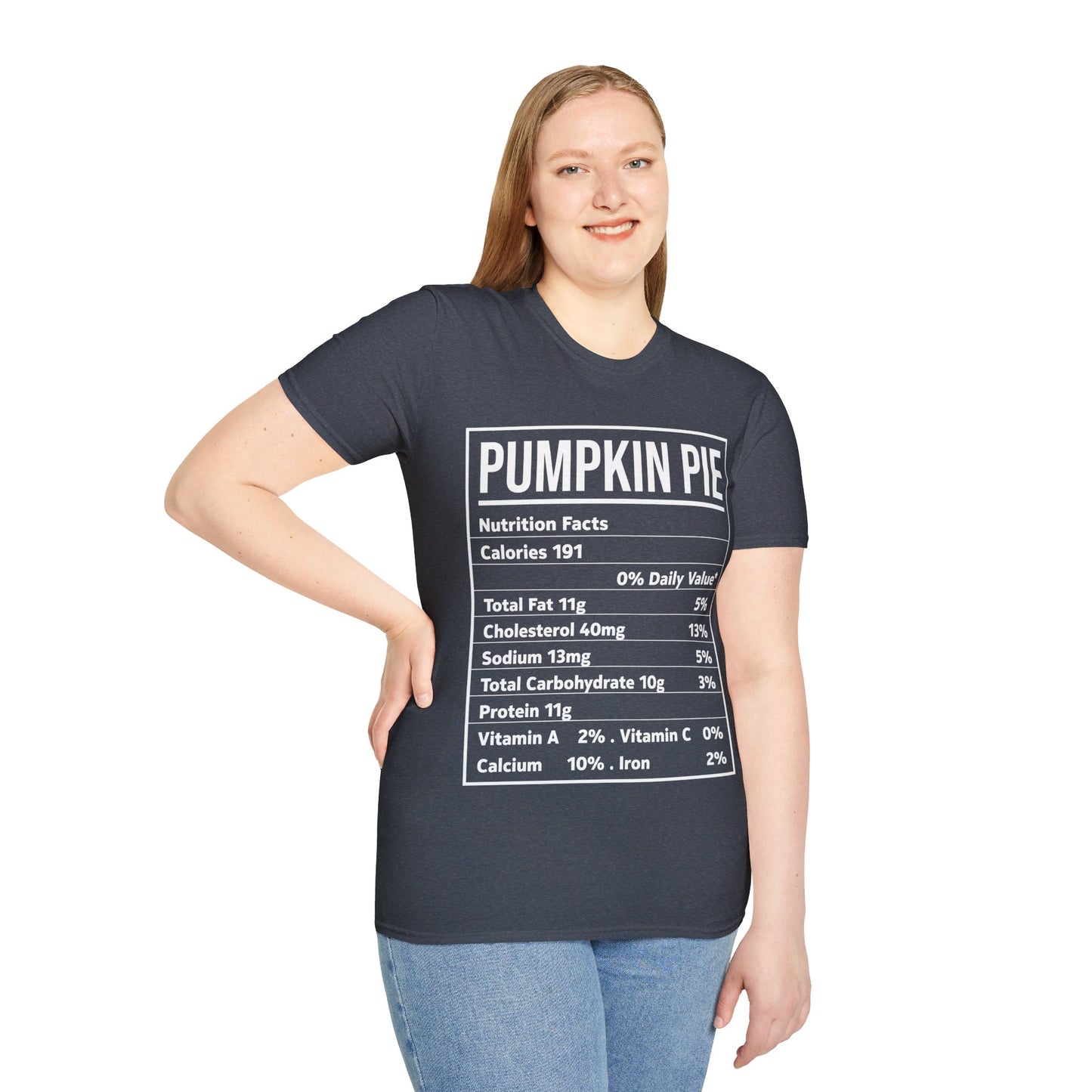 Pumpkin Pie Nutrition Facts Funny Family Matching Christmas Costume T-Shirt For Men Women