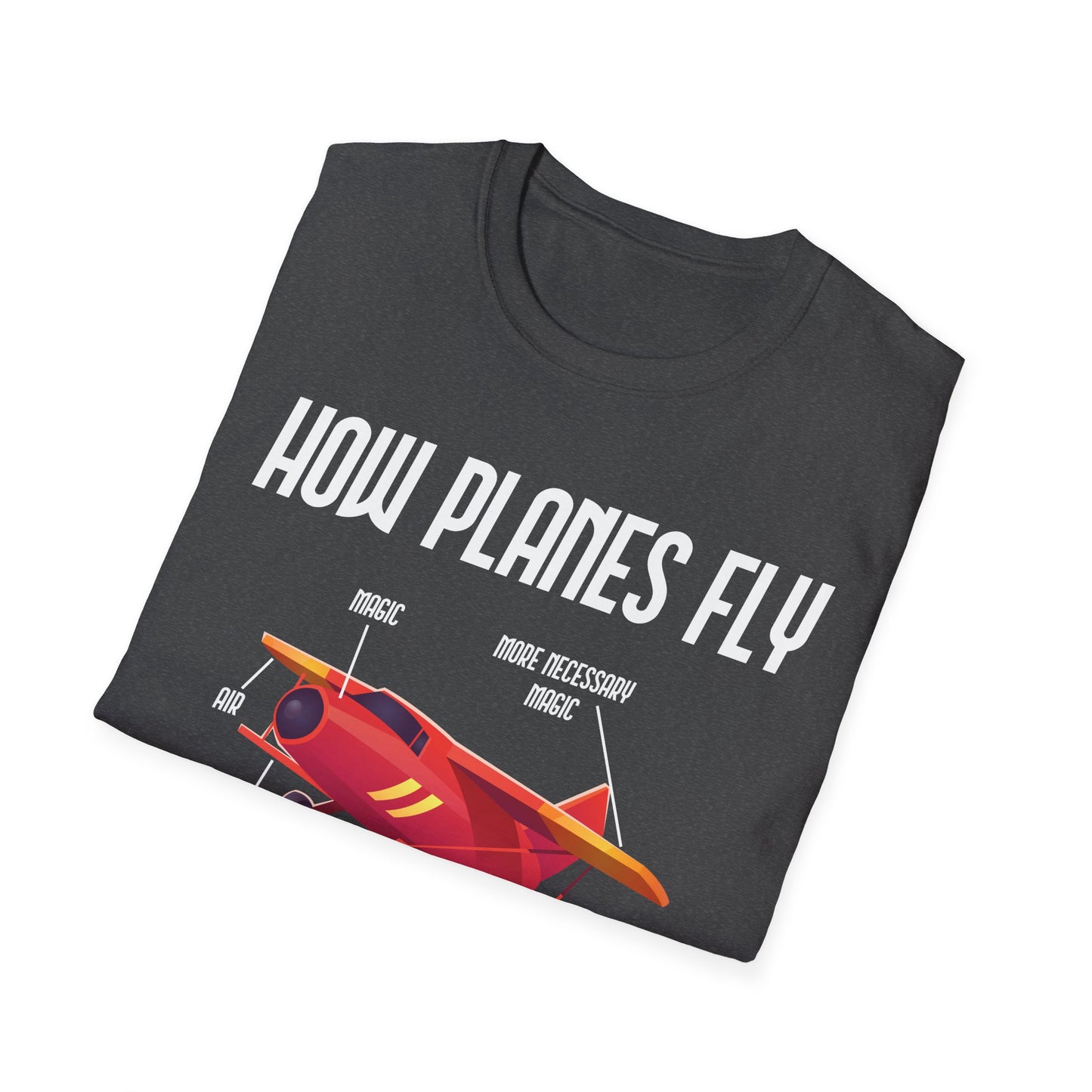 Funny How Planes Fly Airplane Parts Design for Flight Lovers T-Shirt Men Women