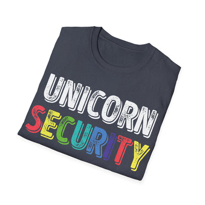 Funny Unicorn Security Costume Police T-Shirt Men Women Kids