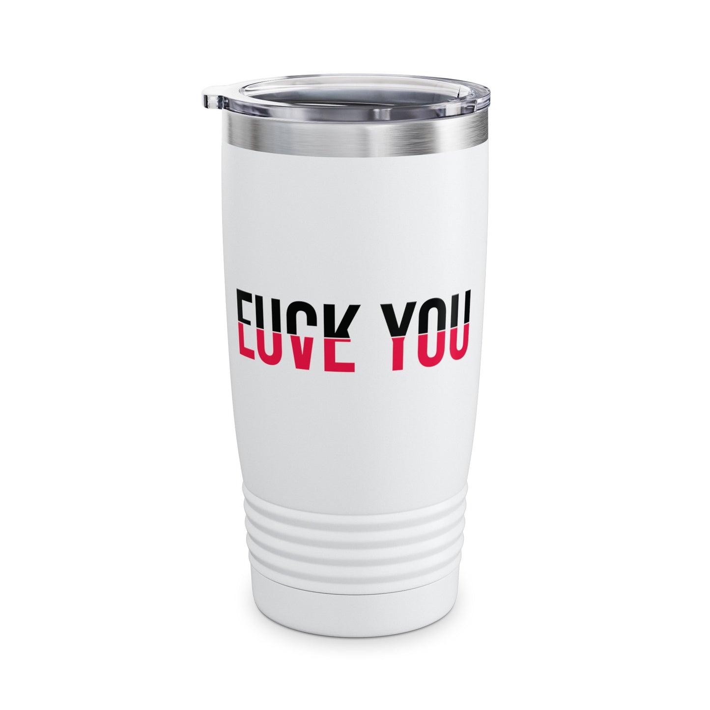 Love You Fck You Love and Hate Cross Word Tumbler