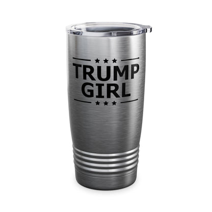 Cute Trump Girl Republican US Flag 2024 Vintage Vote Tumbler