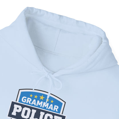 Grammar Police Badge To Serve and Correct Teacher Student Hoodie For Men Women