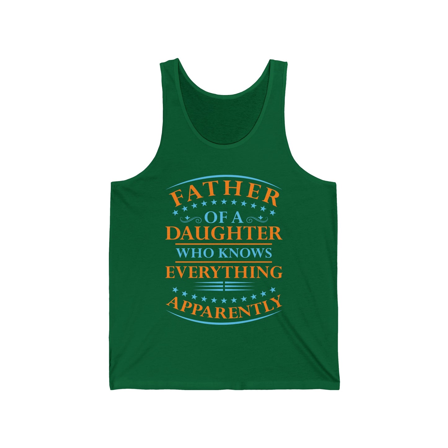 Funny Father Daughter Knows Everything Dad Fathers Day Vintage Tank Top For Men Women Tank Top