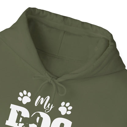 Funny My Dog is My Valentine Dog Lovers Hoodie For Men Women Hoodie