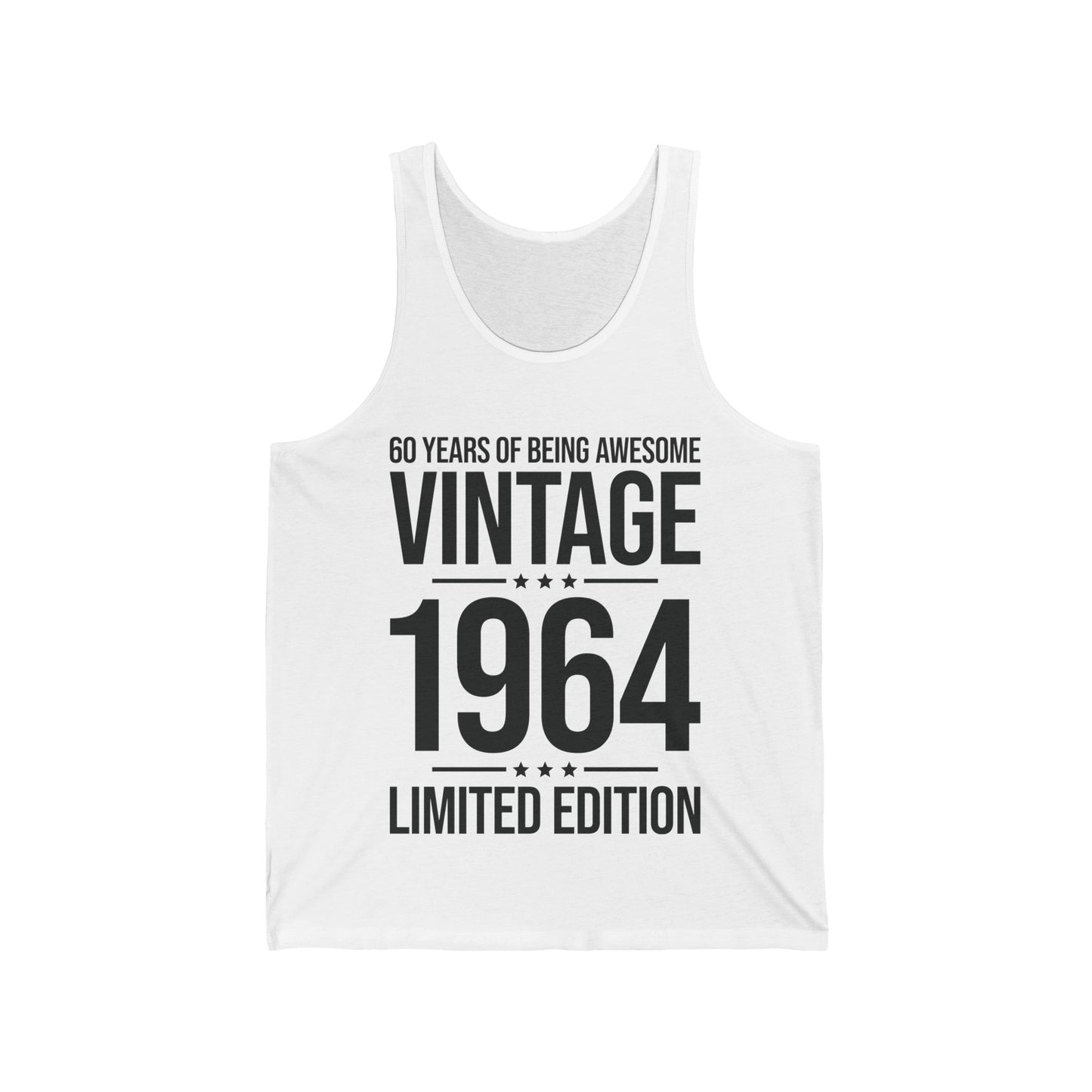 60 Year Old Gifts Vintage 1964 60 Years Awesome 60th Birthday Tank Tops