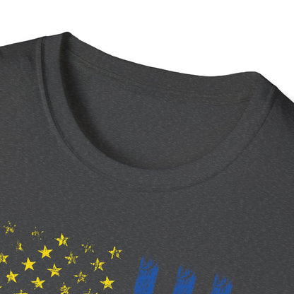 Ukrainian Lover Ukrainian American Flag I Stand With Ukraine T-Shirt