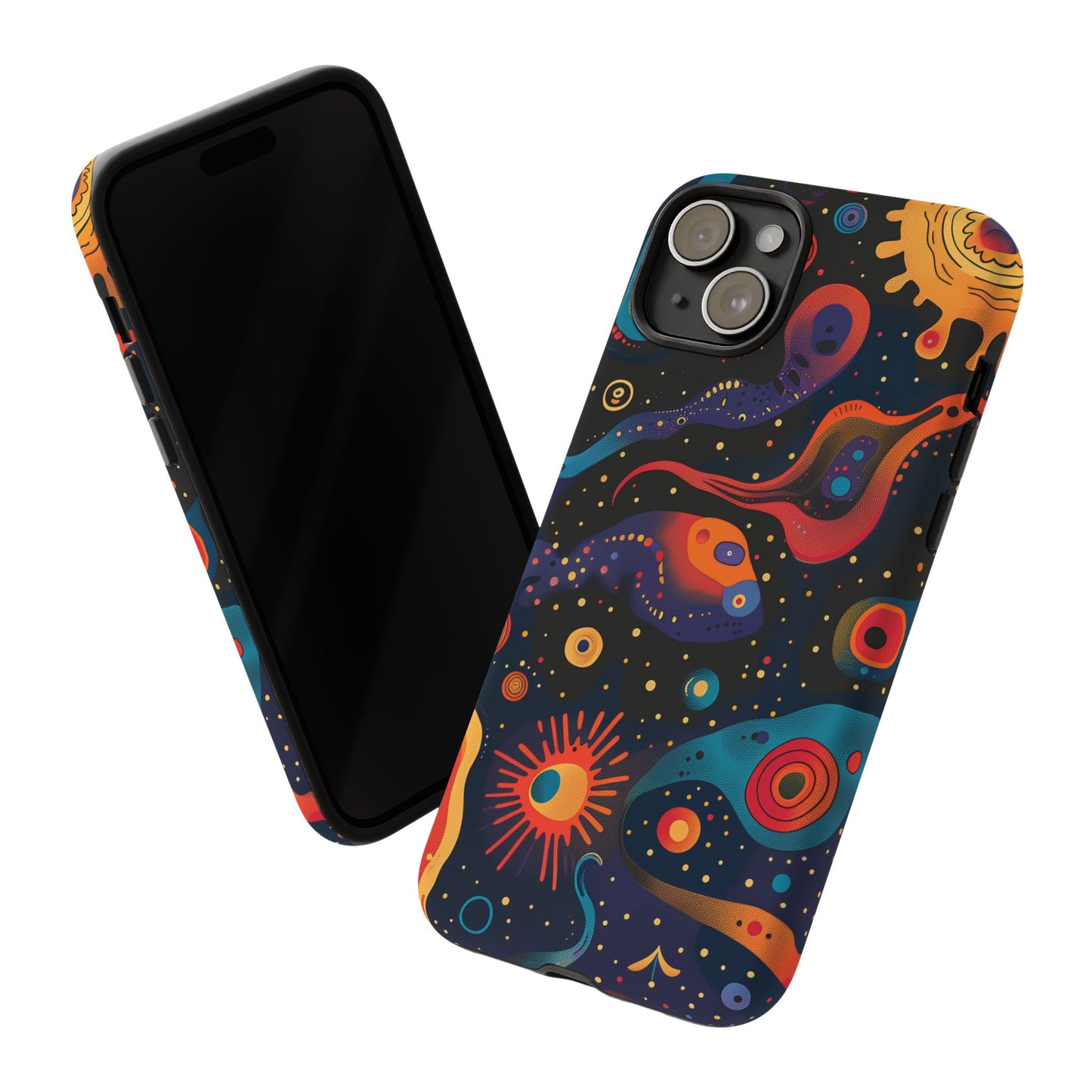 Space Oddity Pattern iPhone 13 14 15  16 Pro Max Plus Case Wireless Charging Compatible Tough Cases Protection, Magnetic Phone Case for iPhone Classic Series