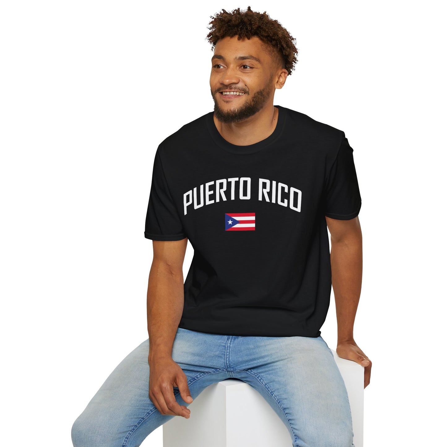 Puerto Rico Flag Retro Text T-Shirt