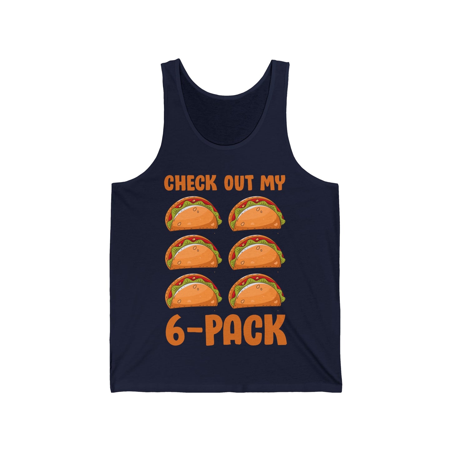 Funny Check Out My Six Pack 6-Pack Tacos Gym Food Foodie Tank Tops