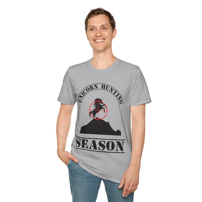 Funny Unicorn Hunting Season Inquire Within Hunting T-Shirt Men Women