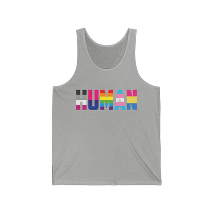 Funny Human LGBT Gay Pride Rainbow Flag ChristianBlack Man Tank Tops For Men Women