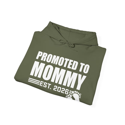 Promoted To Mommy 2026 Pregnancy Announcement Mothers Day Mom To Be Hoodie
