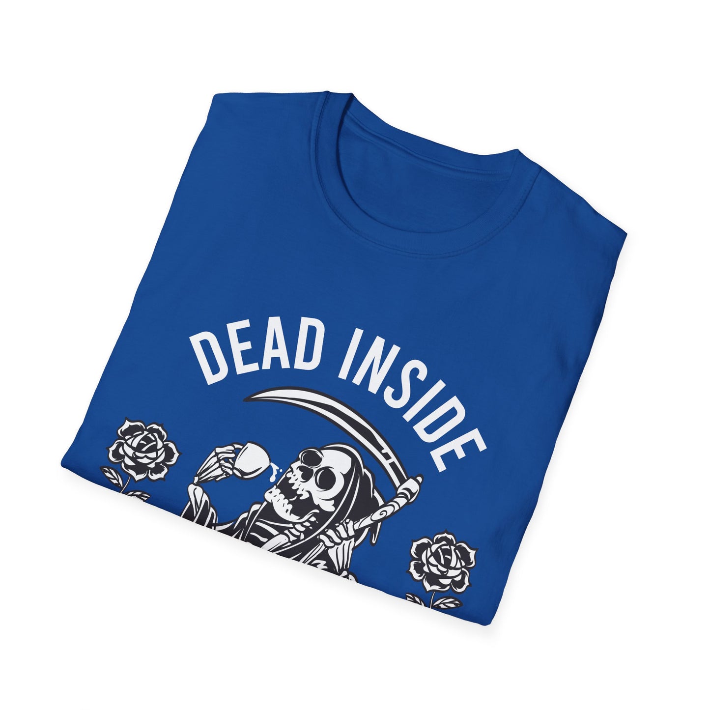 Funny Dead Inside But Caffeinated Skeleton Coffee Lover Drink Morning T-Shirt