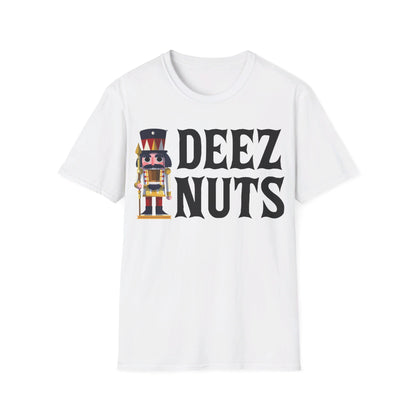 Funny Deez Nuts Nutcracker Ugly Christmas Meme Xmas Gift T-Shirt Men Women