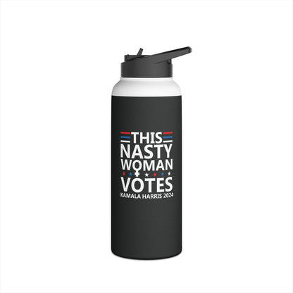 This Nasty Woman Votes Biden Harris 2024 Feminist Election Water Bottle