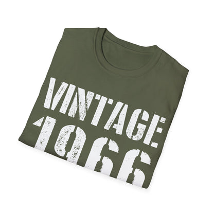Funny Vintage 1966 60th Birthday Gifts 60 Year Old T-Shirt For Men Women
